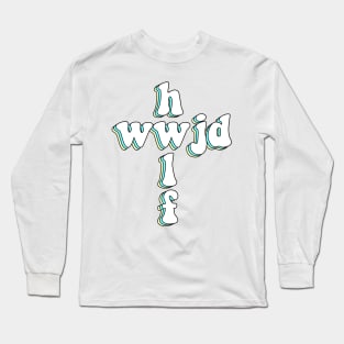 hwlf x wwjd cross Long Sleeve T-Shirt